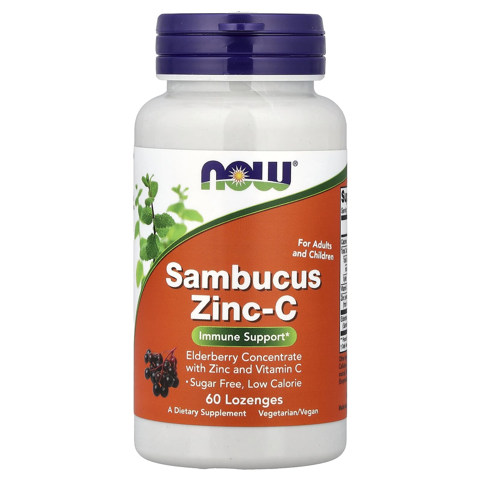 Sambucus Zinc-C ingredienslista