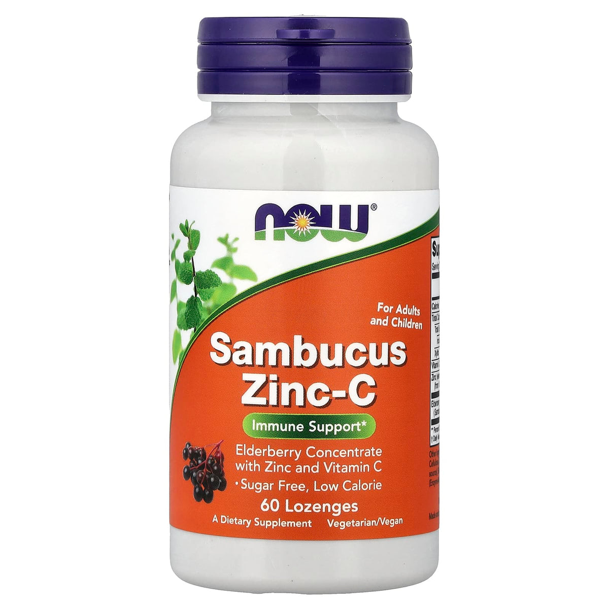Sambucus Zinc-C ingredienslista