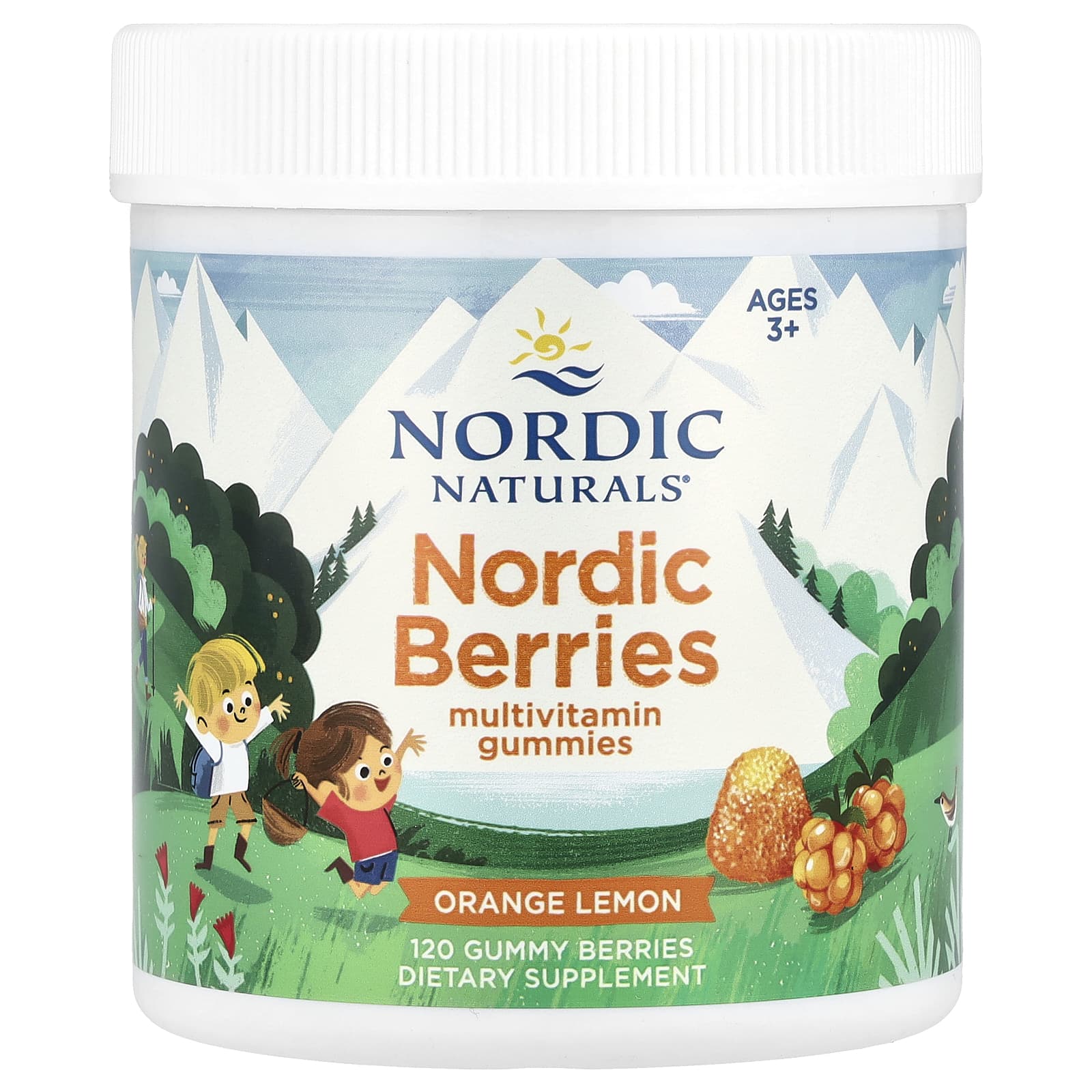 Nordic Berries Multivitamingummi baksida näringsfakta