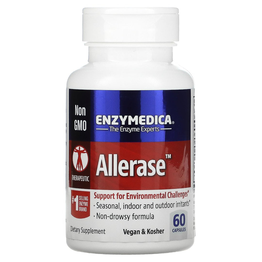 Enzymedica Allerase 60 kapslar framsida