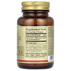 Solgar - Sublingual Vitamin B12 - 1000mcg, 250 Tabs