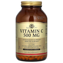 Vitamin C 500mg baksida med näringsfakta