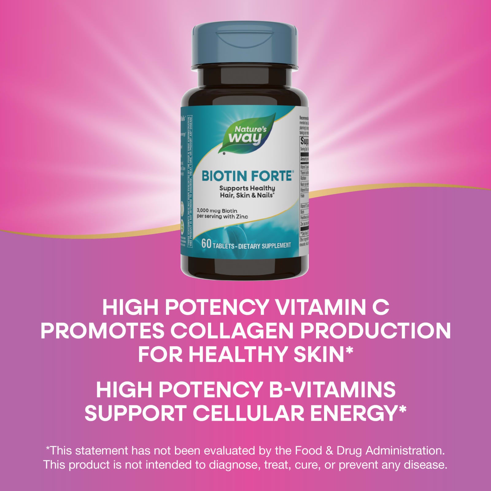 Nature'S Way - Biotiini Sinkillä - 60 Tbl