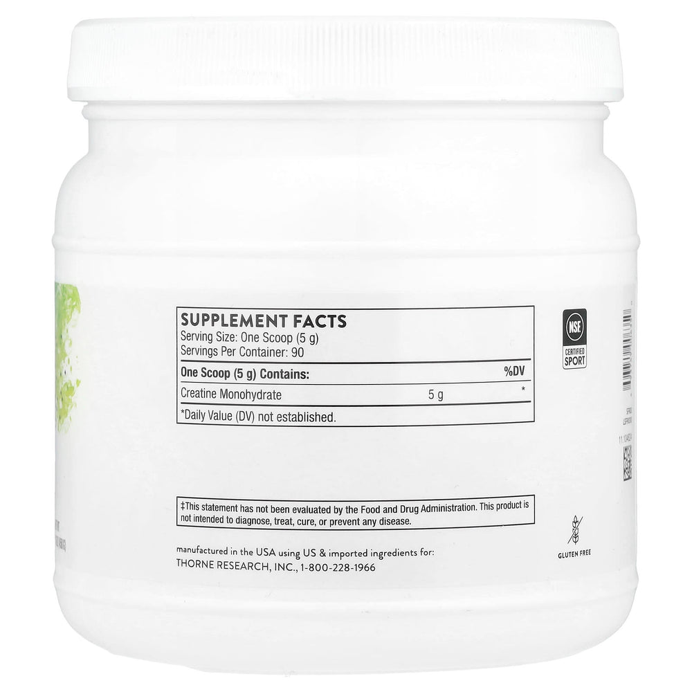 Thorne Creatine 450g näringsfakta