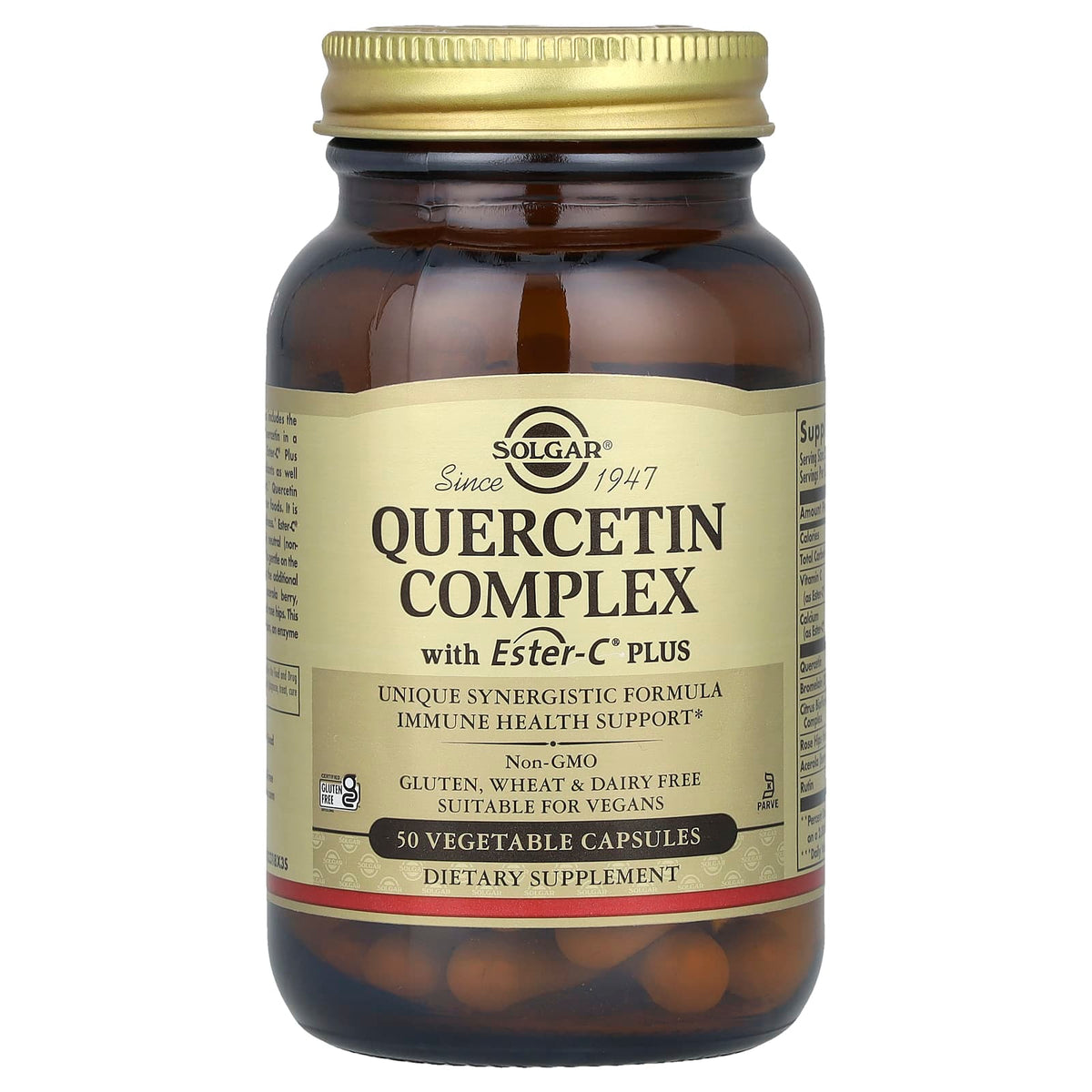Solgar Quercetin Complex ingredienser & etikett