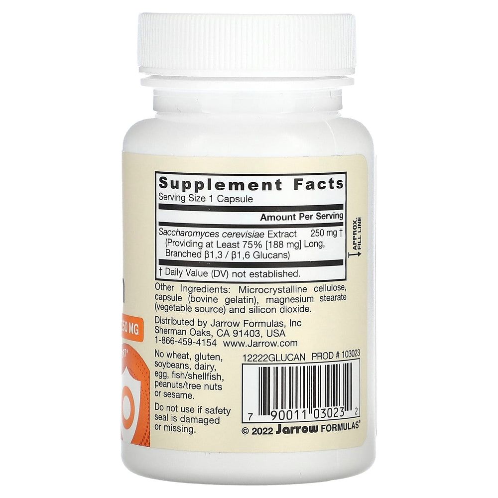 Jarrow Formulas Beta Glucan ingredienser