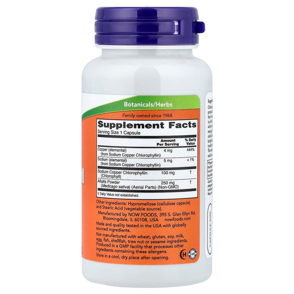 Chlorophyll näringsfakta och ingredienslista