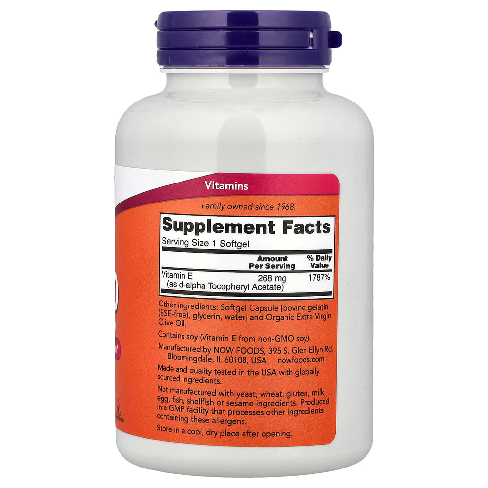 Vitamin E-400 Naturlig ingredienser