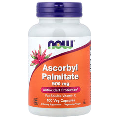 NOW Foods Ascorbyl Palmitate baksida näringsfakta