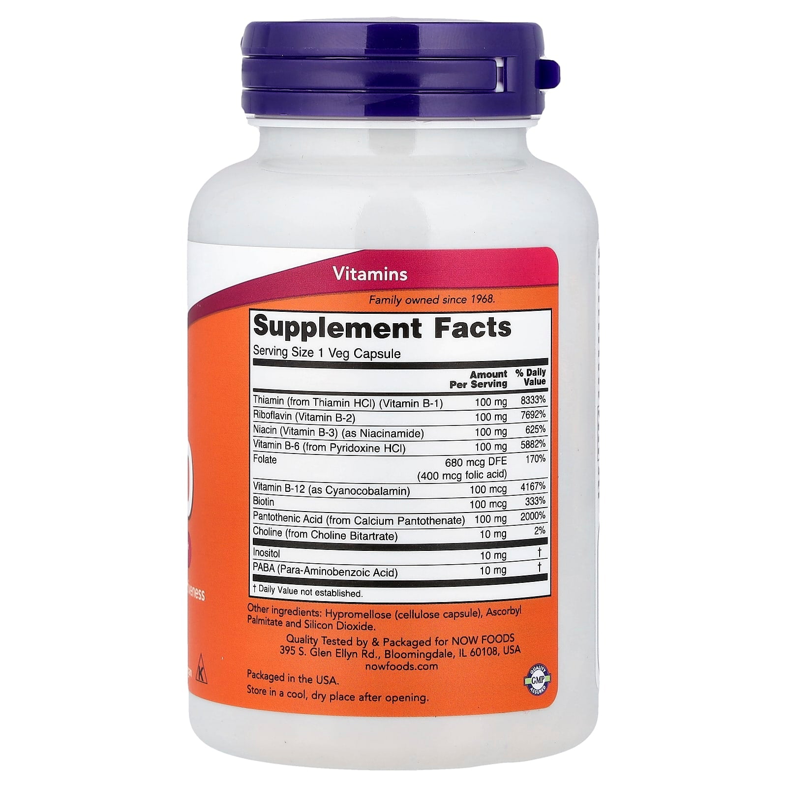 NOW Foods - B-12-vitamiini Nestemäinen B-kompleksi - 59ml