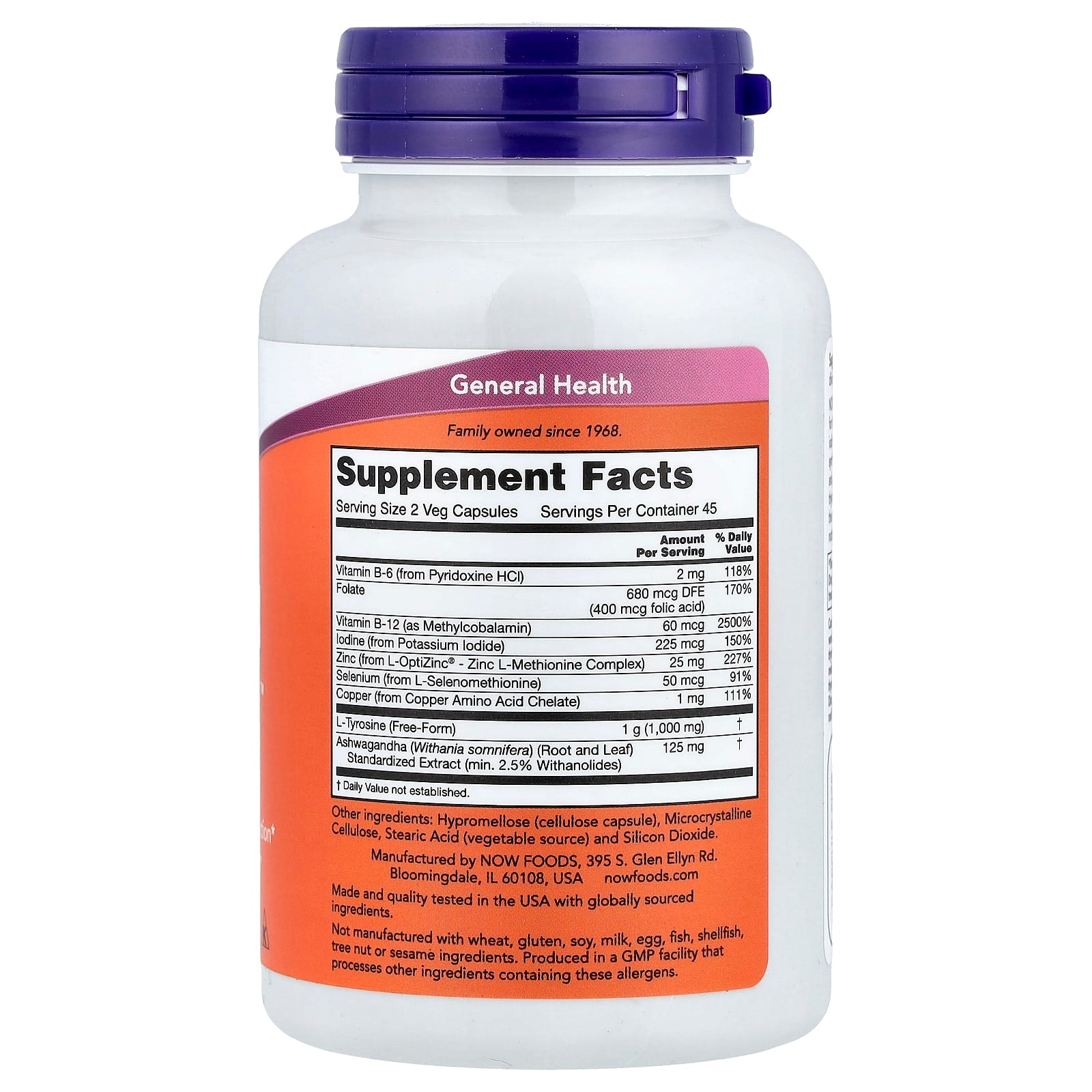 NOW Foods Thyroid Energy framsida