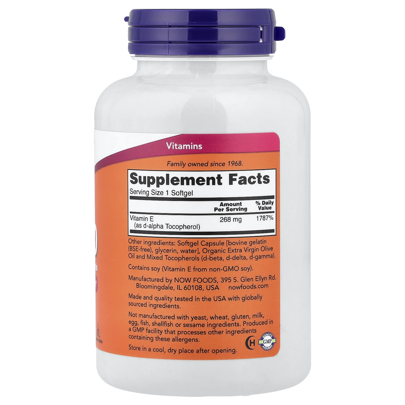 NOW Foods - E-400 - 250 Sgels