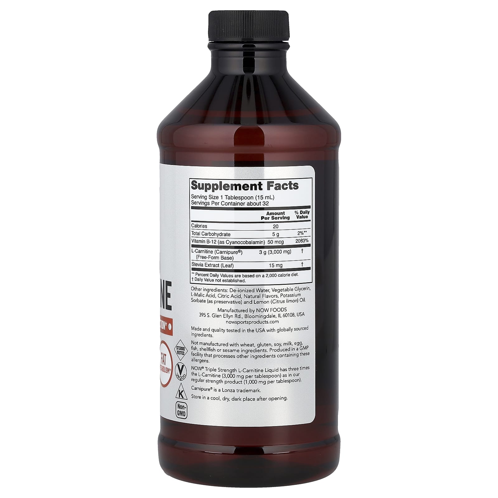 L-Carnitine Triple Strength ingredienslista