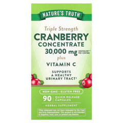 Nature'S Truth - Tranebærkoncentrat Plus Vitamin C - 90 Kapsler