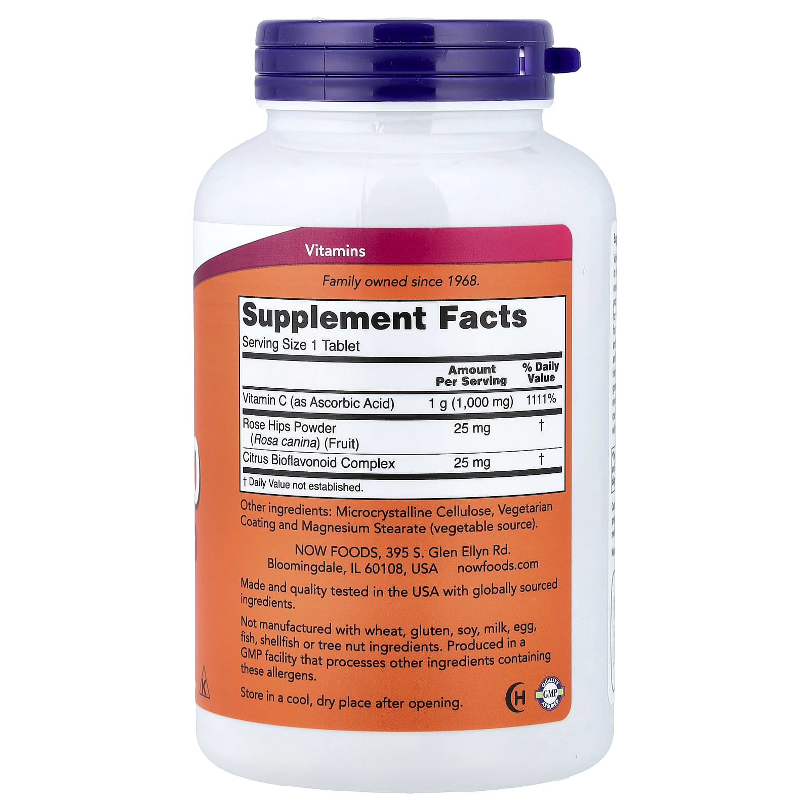 NOW Foods - Vitamin C-1000 med 100 mg bioflavonoider