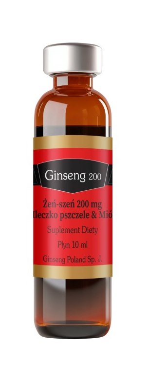 Ginseng Poland - Ginseng 200 Ginseng + Royal Jelly + Honey 10X10ml Vials