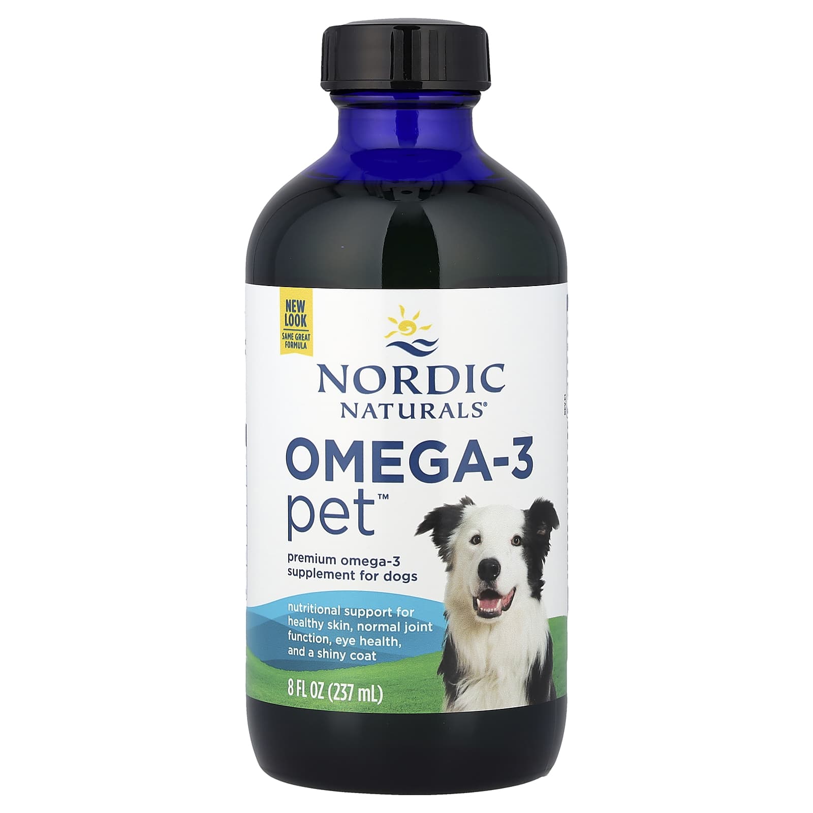 Omega-3 Pet baksida med näringsinformation