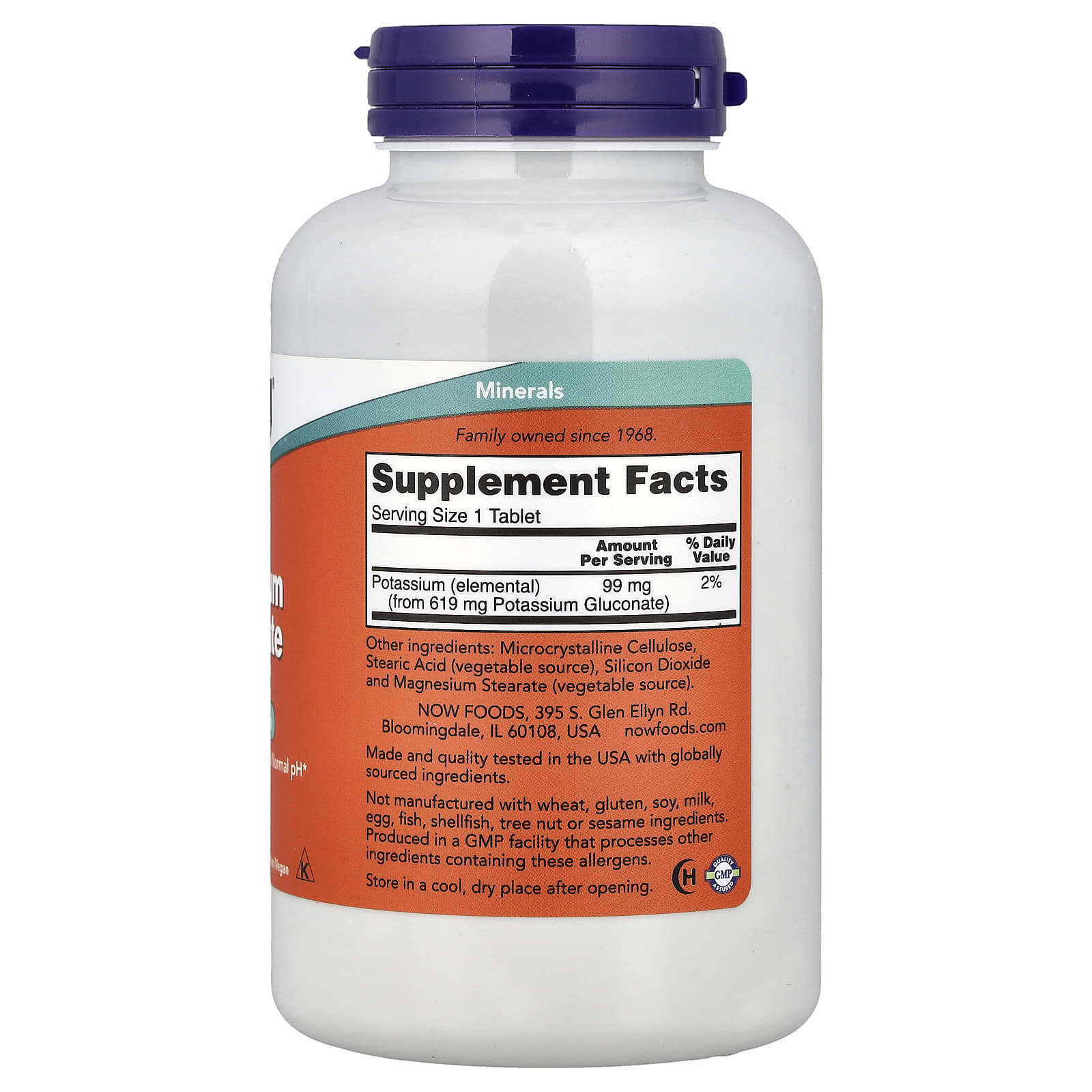 Potassium Gluconate ingredienser lista
