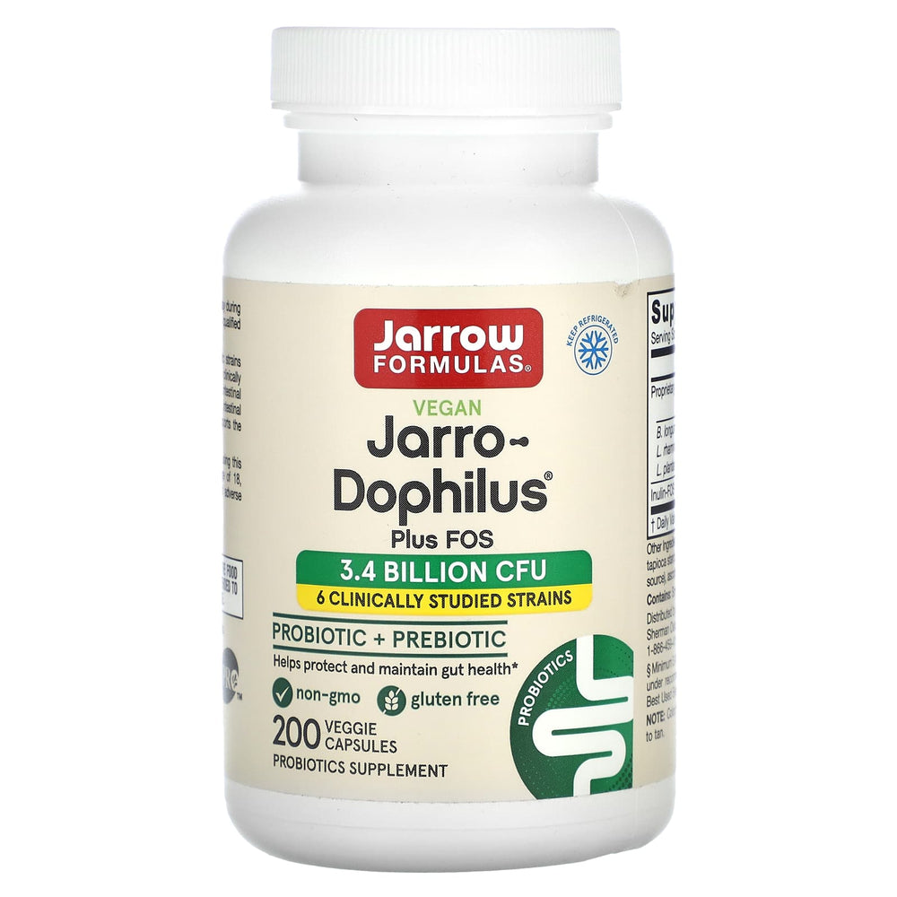 Jarro-Dophilus + FOS baksida näringsfakta