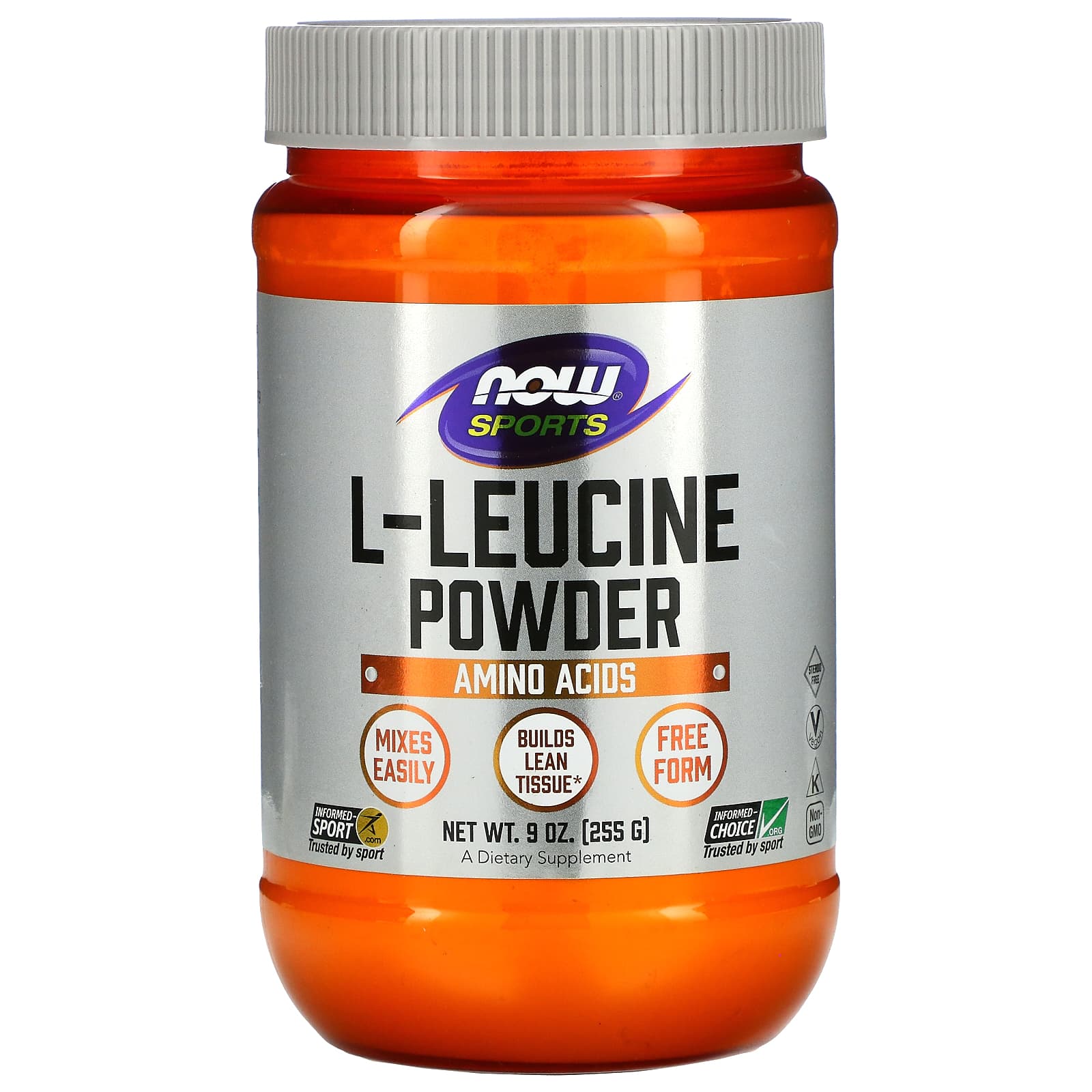 L-Leucine Powder pulver närbild