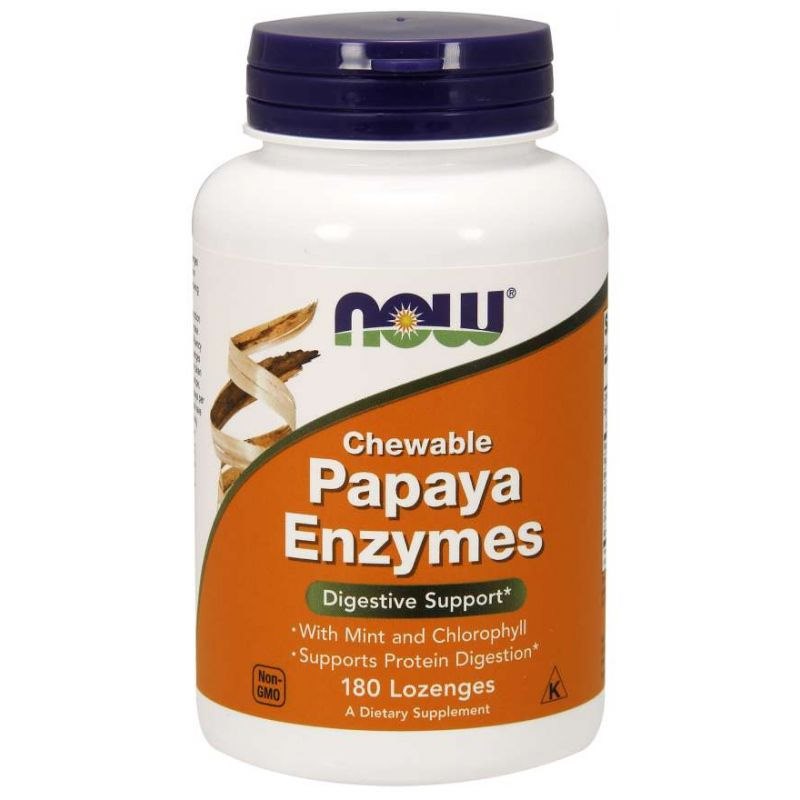 NOW Foods - Papaya Enzyme - Digestive Support