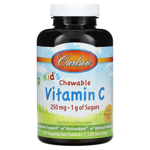 Carlson Labs - Kid's Chewable Vitamin C - 120 Vegetarian Tablets