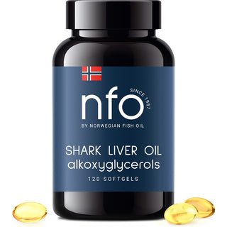 Hajleverolja Omega-3 – 120 kapslar framsida