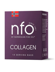 NFO Marine Collagen – 14 sachets baksida med näringsinformation