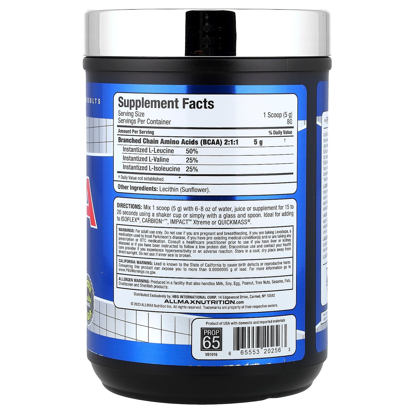 Allmax - BCAA 2:1:1 Pulver 400g