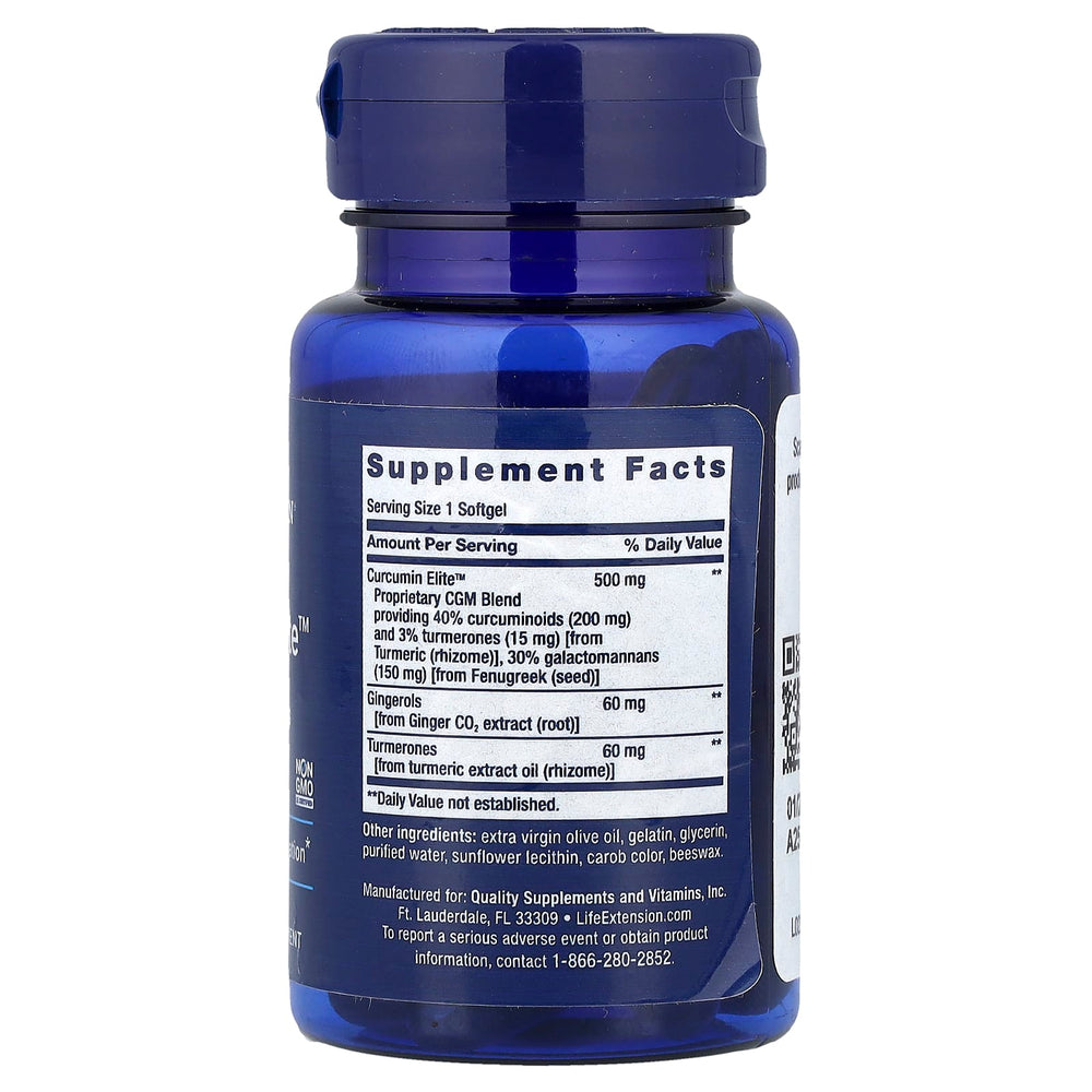 Life Extension Advanced Curcumin Elite näringsfakta