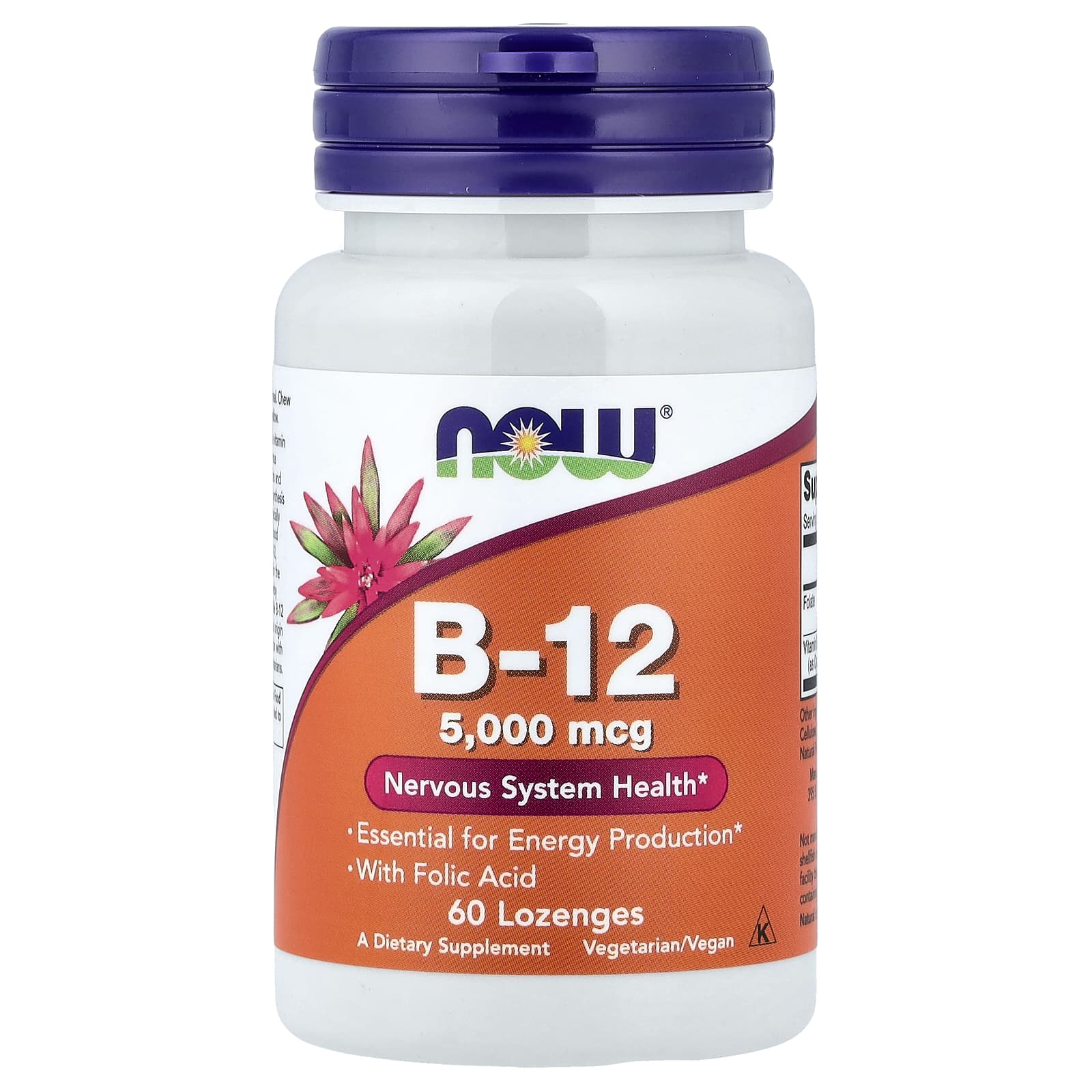 Now Foods - Vitamin B-12 With Folic Acid