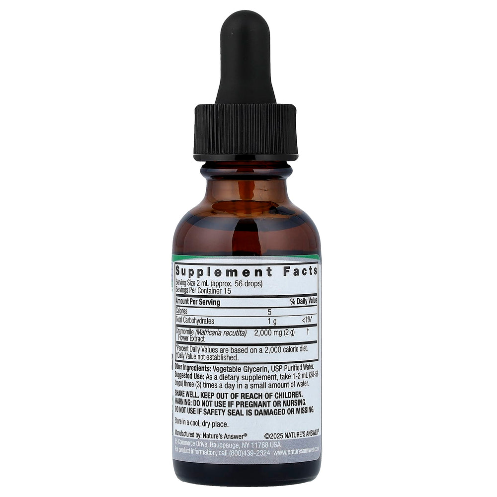 Kamomill 650 mg kapslar baksida näringsfakta
