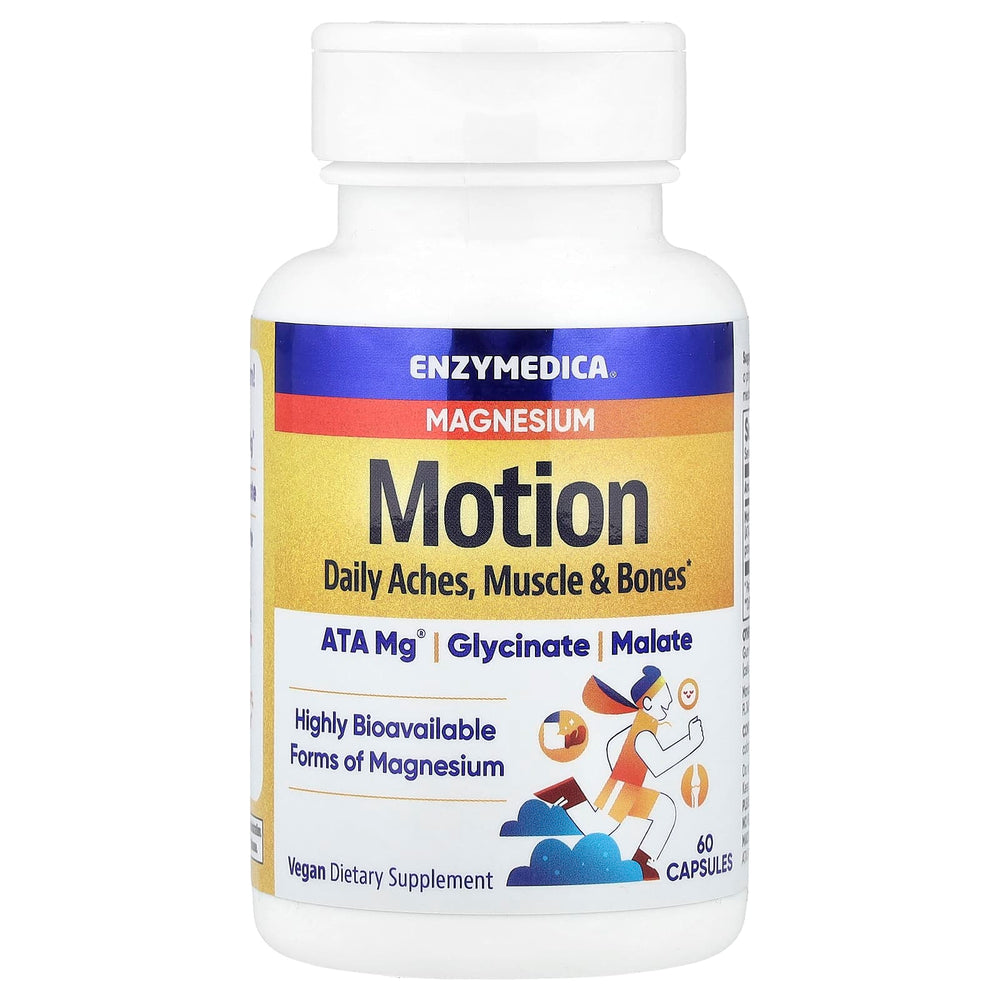 Enzymedica Magnesium Motion förpackning sida