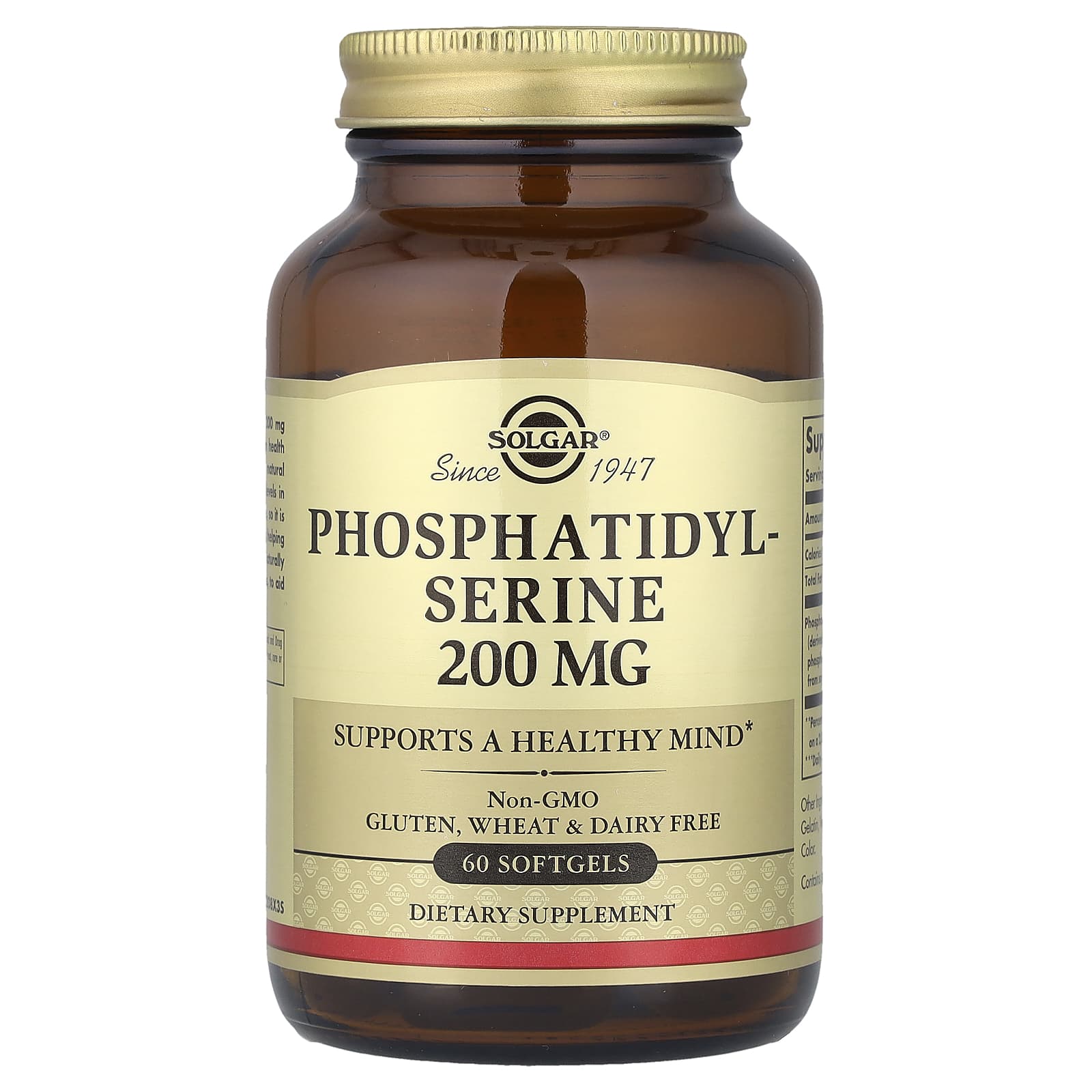 Phosphatidylserine – Hjärnhälsa 60 kapslar framsida