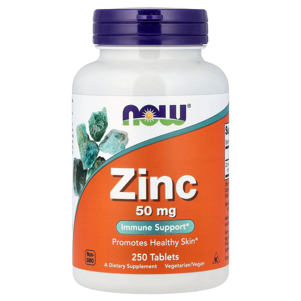 Zinc 50 mg baksida näringsfakta