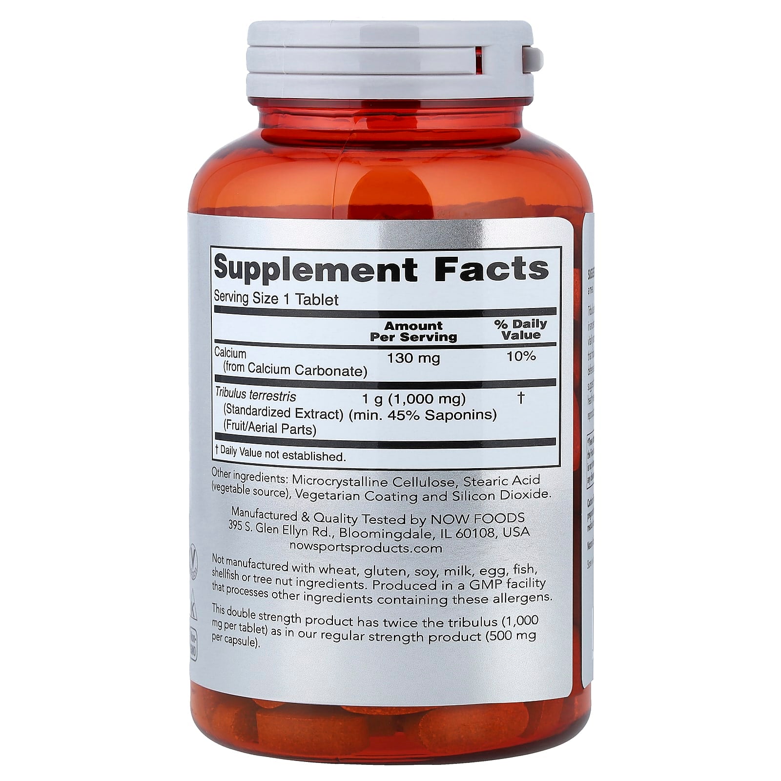 Tribulus 1000mg ingredienser lista