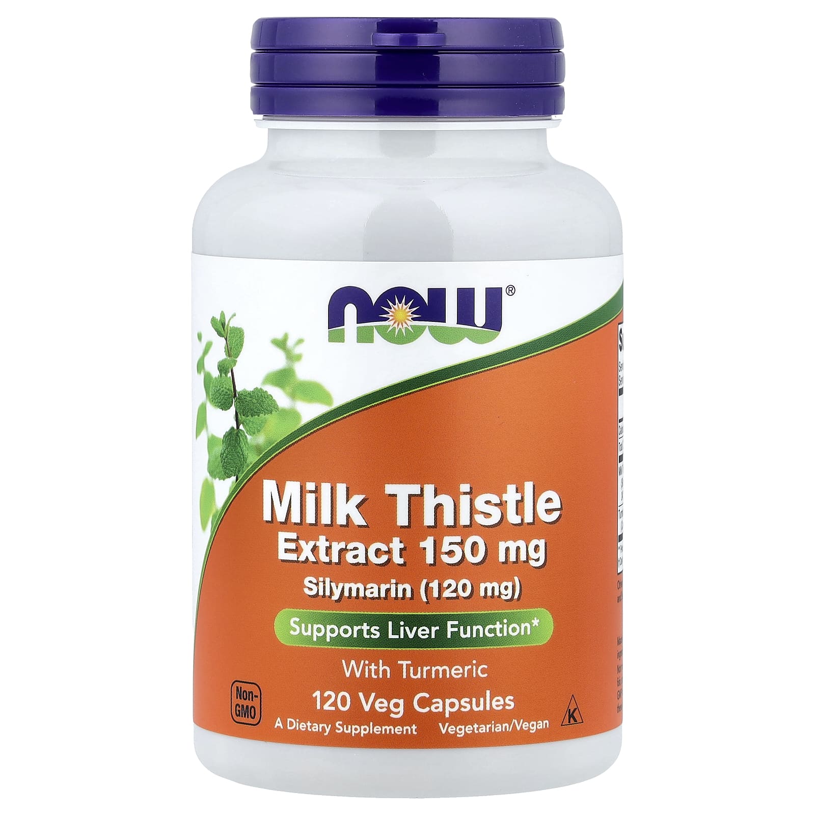 Milk Thistle Extract With Turmeric etikett detalj