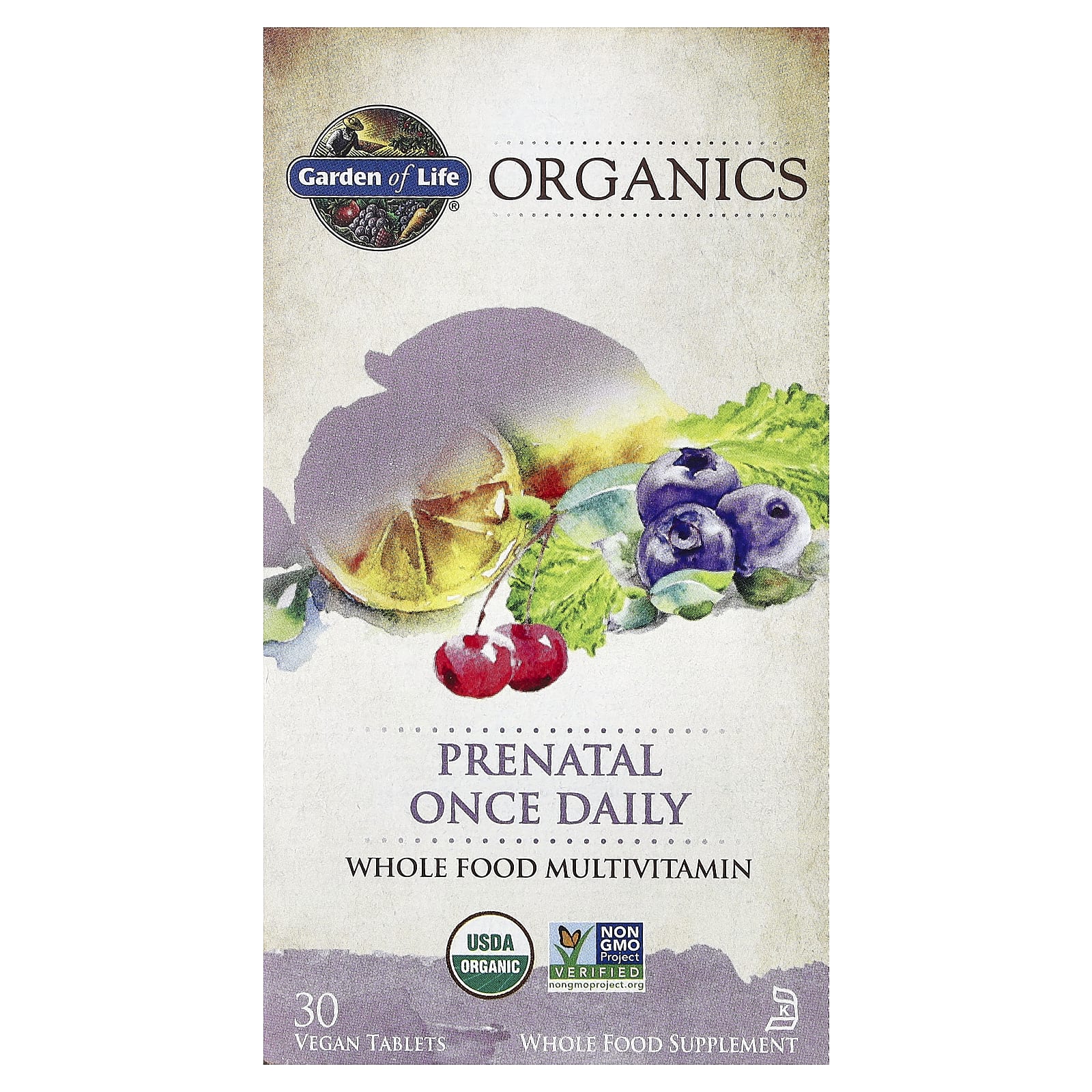 mykind Organics Prenatal Once Daily baksida