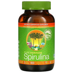 Pure Hawaiian Spirulina 400 tabletter framsida