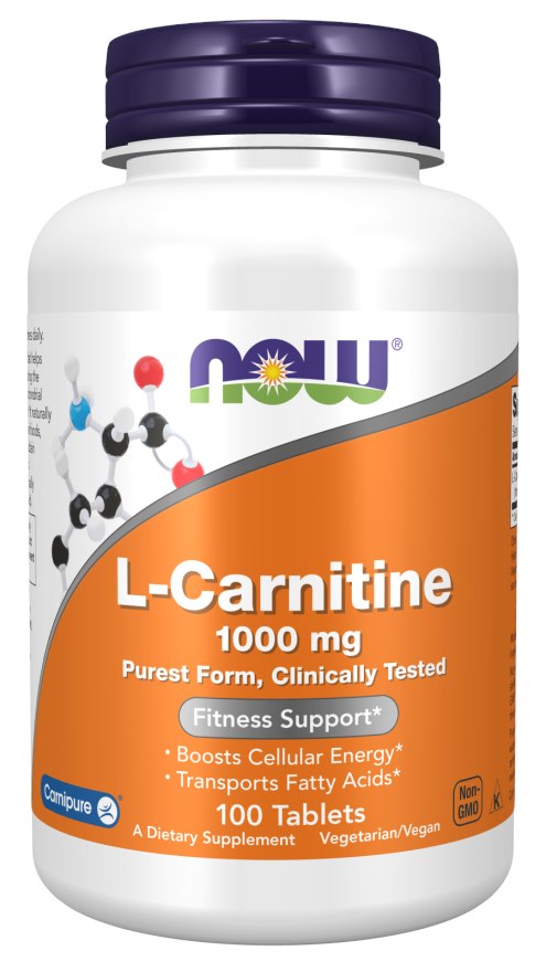 NOW Foods - L-Carnitin 1000mg 100 Tabs