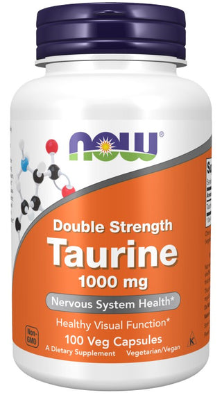 NOW Foods Taurine Double Strength 1000mg framsida