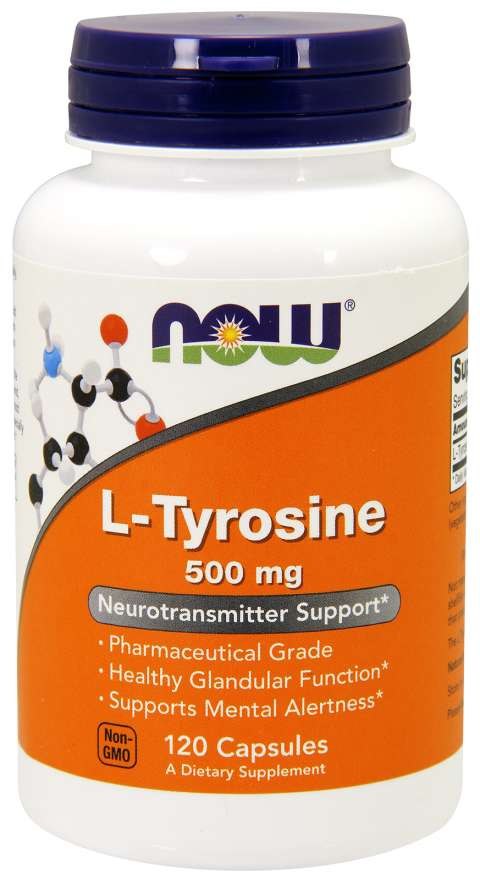 L-Tyrosin baksida med näringsinformation