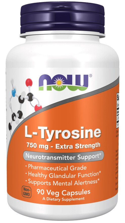 L-Tyrosin Extra Styrka 750 mg framsida