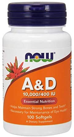 NOW Foods Vitamin A & D framsida