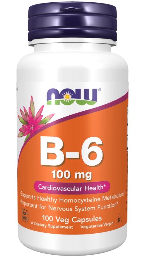 Vitamin B-6 baksida med näringsfakta
