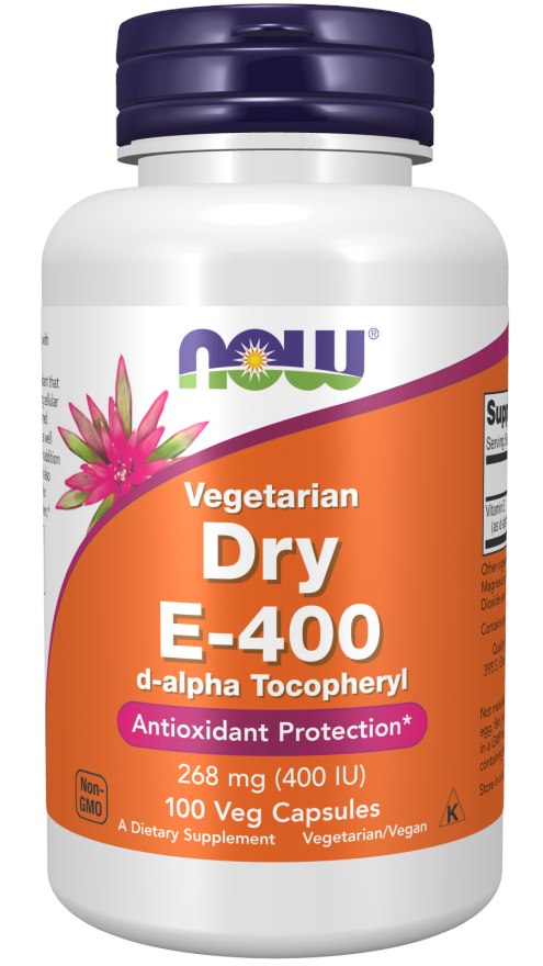 Vitamin E-400 Dry Vegetarisk framsida