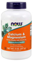 NOW Foods - Calcium & Magnesium, Citrate Powder With Vitamin D3 - 227g