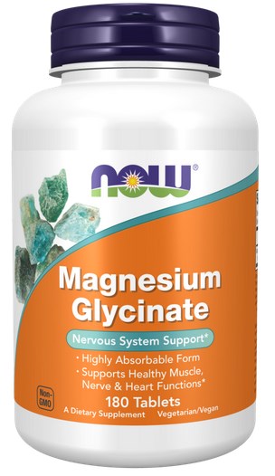 Now Foods - Magnesium Glycinate - 180 Tabs