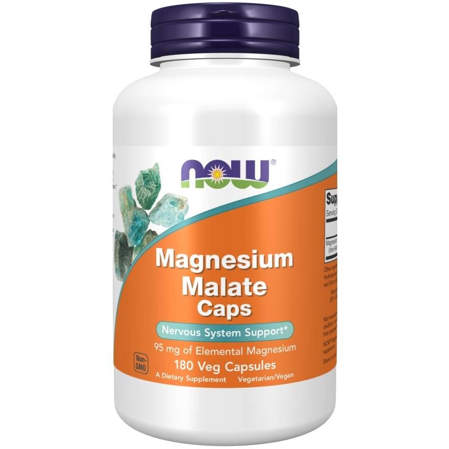 NOW Foods Magnesium Malate framsida