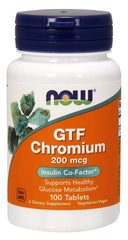 NOW Foods - Gtf Chromium, 200mcg - 100 Tabs